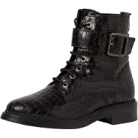 Tamaris Schnür-,Zug-u.Schnallenstiefel in schwarz, Gr. 38