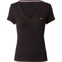 Tommy Hilfiger T-Shirt Essential DW0DW17385 Schwarz Slim Fit 38