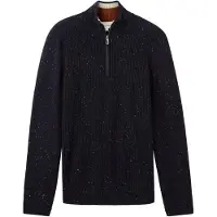 Tom Tailor 1039673 Nep Structured Knit Troyer Halbzippullover