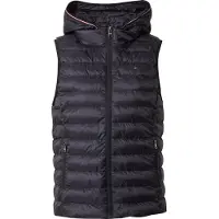 Tommy Hilfiger Steppweste "LW PADDED GLOBAL STRIPE VEST" Global Serie TH WOMEN, abnehmbare Kapuze, Übergangsweste