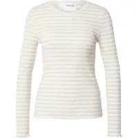 SELECTED WOMEN Damen Tops & T-Shirts Slfanna Ls Crew Neck Tee Stripe - Beige - Größe XL