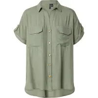 Vero Moda Kurzarmbluse "VMBUMPY S/S SHIRT WVN GA NOOS" Viskose, regular fit