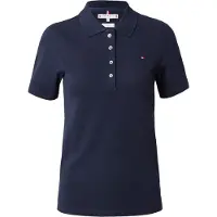 Tommy Hilfiger Poloshirt "1985 SLIM PIQUE POLO SHORT SLEEVE" mit Logo-Flag