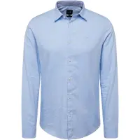 Armani Exchange für Herren. 8NZCGBZ8ANZ0536 Sport Oxford Hemd blau (S), Lässig, Baumwolle, Langarm