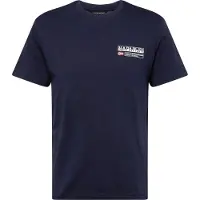 Napapijri Herren Kasba Logo Crew T-Shirt in Marineblau