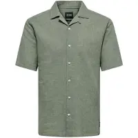 Only & Sons Kurzarmhemd "ONSCAIDEN SS SOLID RESORT LINEN NOOS"