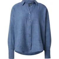 Vero Moda Langarmbluse "VMMELANEY QUEENY LS SHIRT WVN NOOS" Kunstfaser, loose fit