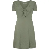 Pepe Jeans für Damen. PL953568 Nani Kleid grün (S), Lässig, Viskose, Kurzarm, Nachhaltig