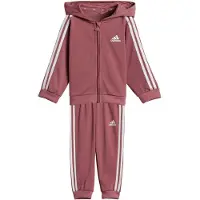 Adidas Baby-Trainingsanzug mit Kapuze, Full Zip, aus Polyester Essentials Three Stripes Shiny