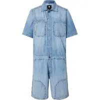 G-Star für Damen. D24394-D539-G614 Kurze Latzhose Painter blau (L), Lässig, Baumwolle, Denim, Kurzarm