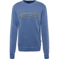 G-Star Destroyed G Logo Washed Sweatshirt Blau M Herren Blau M