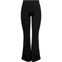 ONLY Jerseyhose »ONLFEVER RIB FLARED PANTS JRS NOOS«, Gr. S (36) - Länge 30, Black, , 31718940-S Länge 30