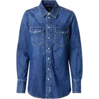 G-Star Slim Western Hemd - Dunkelblau - Damen - S
