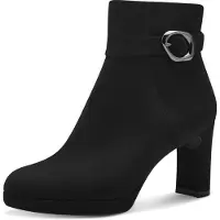 Tamaris Damen Stiefeletten/ Ankle Boots Schwarz Textil vegan Größe: 38