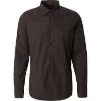 BOSS Regular-Fit Hemd aus Baumwoll-Popeline mit gesticktem Logo Grösse S