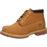 Timberland für Damen. TB1233997131 Nellie Chukka-Boots mit Schnürung in Braun (37.5 W), Beige, Wohnung, Nobuck, Schnürsenkel, Lässig