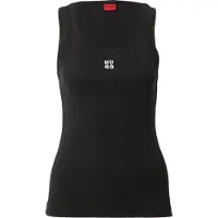 HUGO für Damen. 50514489 T-shirt Datamia schwarz (M), Lässig, Baumwolle, Ärmellos / Hosenträger