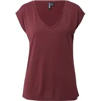 Pieces Kamala Kurzarm-t-shirt Mit V-ausschnitt
