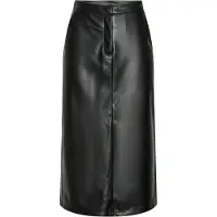 Pieces Rock aus Kunstleder Neeth 17151696 Schwarz Regular Fit