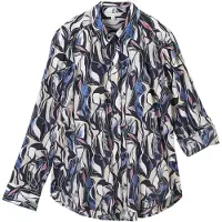 Tom Tailor Printed Collar Langarmhemd