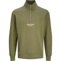 Jack & Jones Text Sweatshirt Mit Halbem Reißverschluss