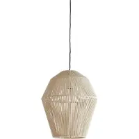 Light & Living - Hängeleuchte Deya - Creme - Ø38cm Hängelampe - Esstischlampe - Wohnzimmerlampe - Schlafzimmerlampe - Wohnzimmer