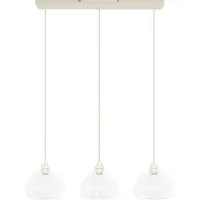 Light & Living Hängeleuchte - beige - BISHO - glas - große esstischlampe - E27 - 2982143 -