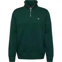Gant für Herren. 2008005 Shield Half Zip Sweatshirt grün (S), Lässig, Baumwolle