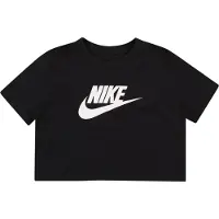 Nike Laufshirt "Big Kids (Girls) Cropped T-Shirt" für Teens, mit Rundhalsausschnitt, normale Länge, aus Baumwolle