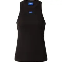 HUGO Tanktop aus Stretch-Baumwolle mit blauem Logo-Label Grösse L
