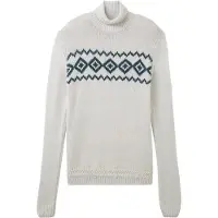 Tom Tailor Herren Rollkragen Pullover NEP TURTLENECK Regular Fit Vintage Beige Twotone Neps 34154 S