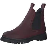 Tamaris Damen Chelsea Boot Leder Stiefelette lose Einlage Stretcheinsätze 1-25829-43, Größe:38 EU, Farbe:Rot