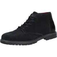 Bugatti Herren Stiefeletten/ Schnürboots Blau Rauleder Größe: 40