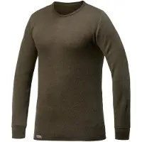 Woolpower Longsleeve Crewneck 200 Pine Green-XXS