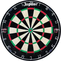 Jupiler Profi Sisal Dartscheibe mit professionellem Aufhängesystem und Ultra Thin Wiring