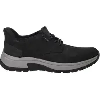 Rieker Herren Sneaker Halbschuh Gummizug Schnürschuh Leder 11050, Größe:43 EU, Farbe:Schwarz