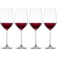 Schott zwiesel Schott Bordeauxpokal Fortissimo 4er Set, Kristallglas, Transparent, 650 ml, 123682