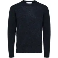 Selected Herren Pullover & Cardigans Slhrai Ls Knit Crew Neck Noos - Donkerblauw - Größe XL
