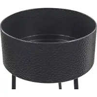 Beliani Pflanzentisch aus Metall 29 x 26 x 50 cm, schwarz