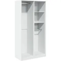 vidaXL Kleiderschrank Weiß 100x50x200 cm Holzwerkstoff