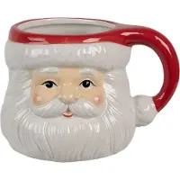 Clayre & Eef Tasse in Rot/ Weiß - (B)11 x (H)14 x (T)9 cm - onesize