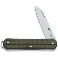 FOX Vulpis FX-VPGP130-MG Polished N690Co, Grenade Pattern Military Green Aluminium, Taschenmesser