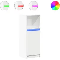 vidaXL LED-Sideboard Weiß 38x34x100 cm Holzwerkstoff