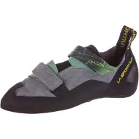 La Sportiva Aragon, Climbing Footwear, 45.5, Clay/Jasmine Green (Grey) -