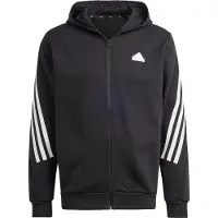 Adidas Sweatshirt mit Kapuze, die vollständig mit einem 3-Streifen-Reißverschluss versehen ist Future Icons
