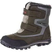 Timberland Jungen Klettstiefeletten Grün Gr. 35 wasserfest GORE-TEX mit herausnehmbarer Decksohle