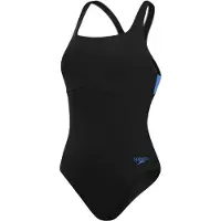 Speedo Flex Band Badeanzug in schwarz, Größe 42