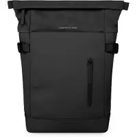 Kapten & Son Rucksack Aarhus All Black | Uni | Trendiger, praktischer 14L Rucksack | Lässiger Allrounder für Alltag, City und Reisen | Vegan & Wasserabweisend | 16" Laptopfach