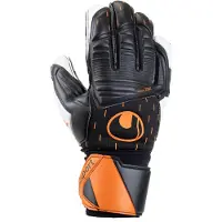 Uhlsport Supersoft Speed Contact TW-Handschuhe Schwarz Weiss Orange F01 || Größe 9