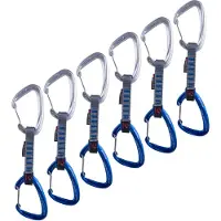 Mammut - Pack de 6 dégaines - Crag Wire 10 cm Indicator 6 Pack Siler/Ultramarine - Blau